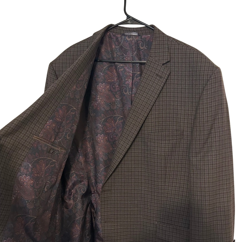 Ralph Ralph‎ Lauren Mens Brown Blazer Blue Label Paisley Lining